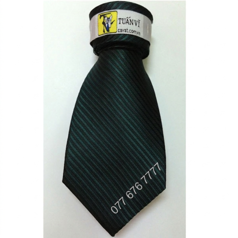 Cà vạt màu xanh lục bảo, cà vạt xanh lá đậm, cà vạt lụa gân sọc, cà vạt nam bản trung, phụ kiện vest nam Tuấn Vĩ, cà vạt Silk cao cấp.