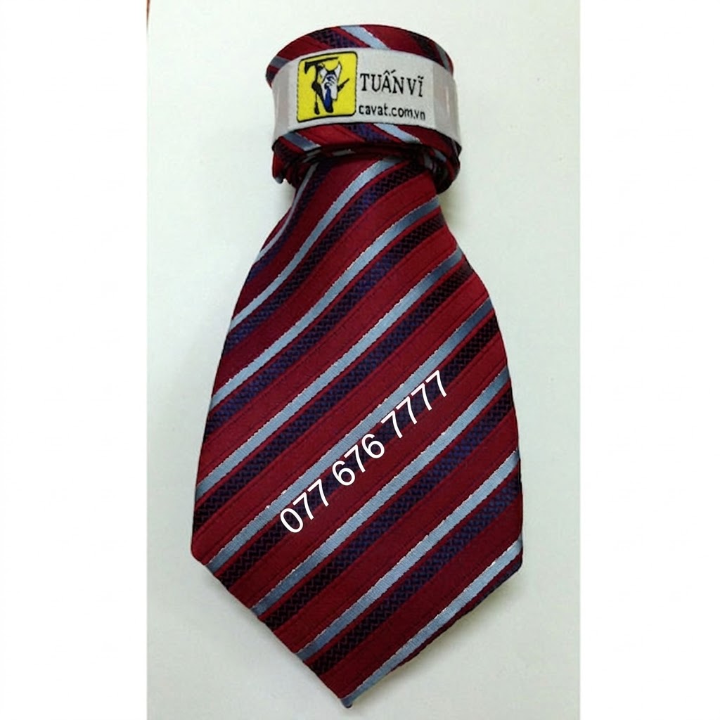 Cà vạt silk sọc 01