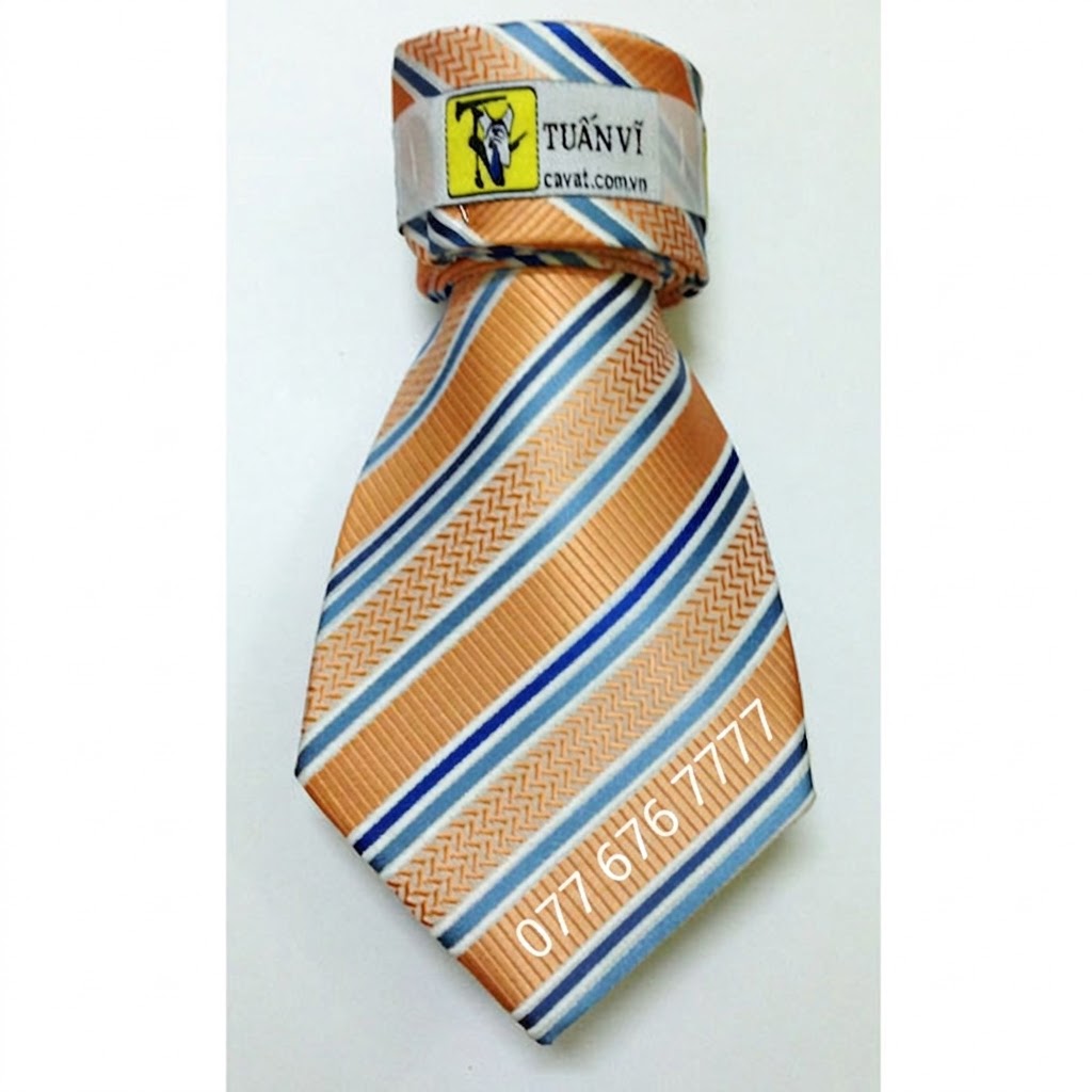 Cà vạt silk sọc 03