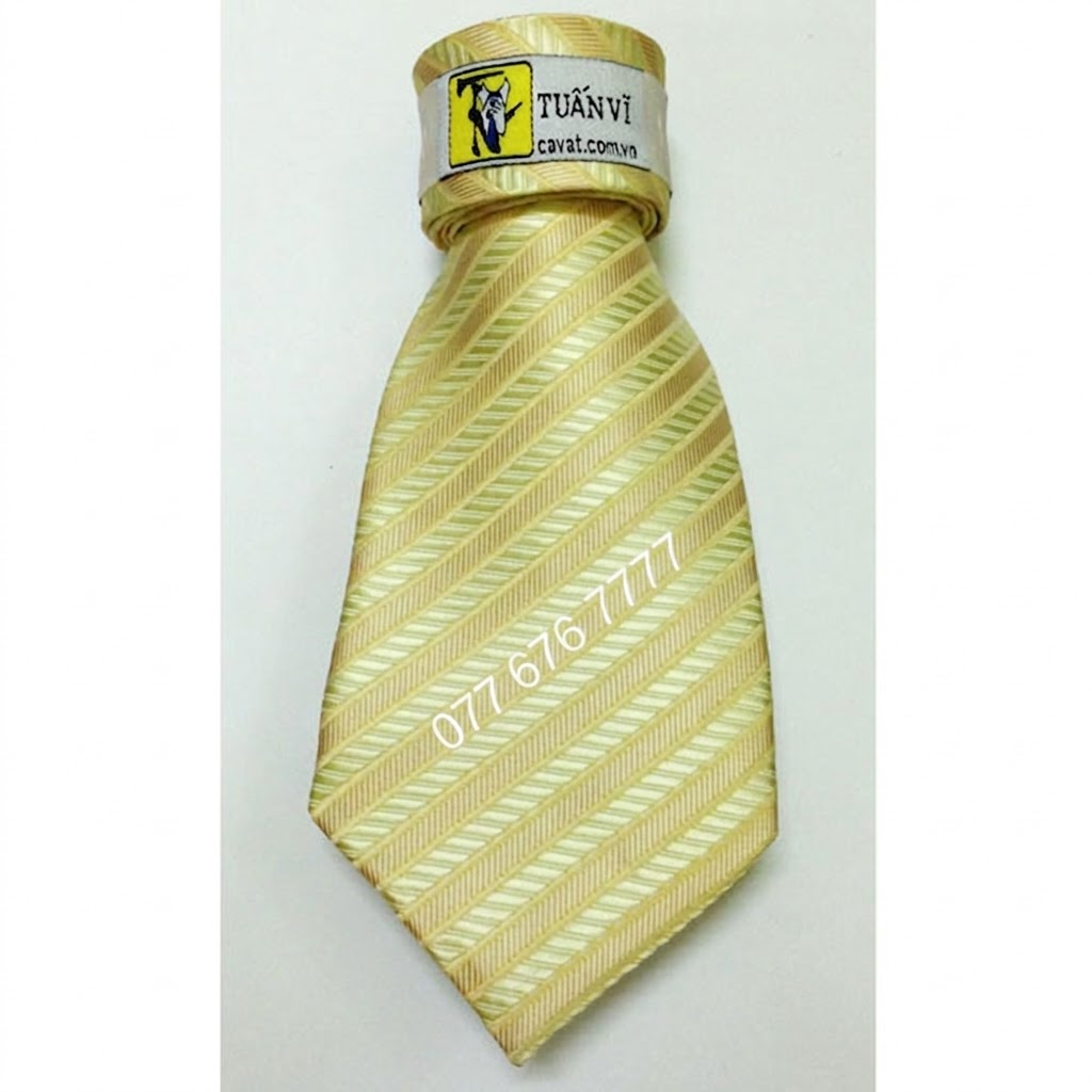 Cà vạt silk sọc 05