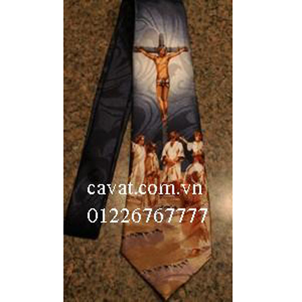 Cà vạt nghệ thuật Công giáo hình chúa